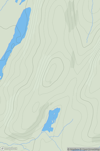 Thumbnail image for Meall Odhar [Knapdale and Kintyre] showing contour plot for surrounding peak